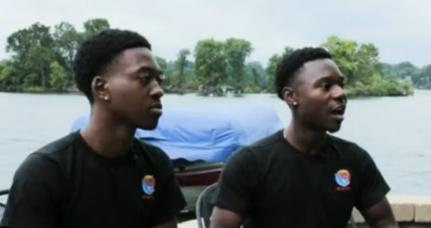 Arnold Moto and Golden Marshindi during a WISH TV interview